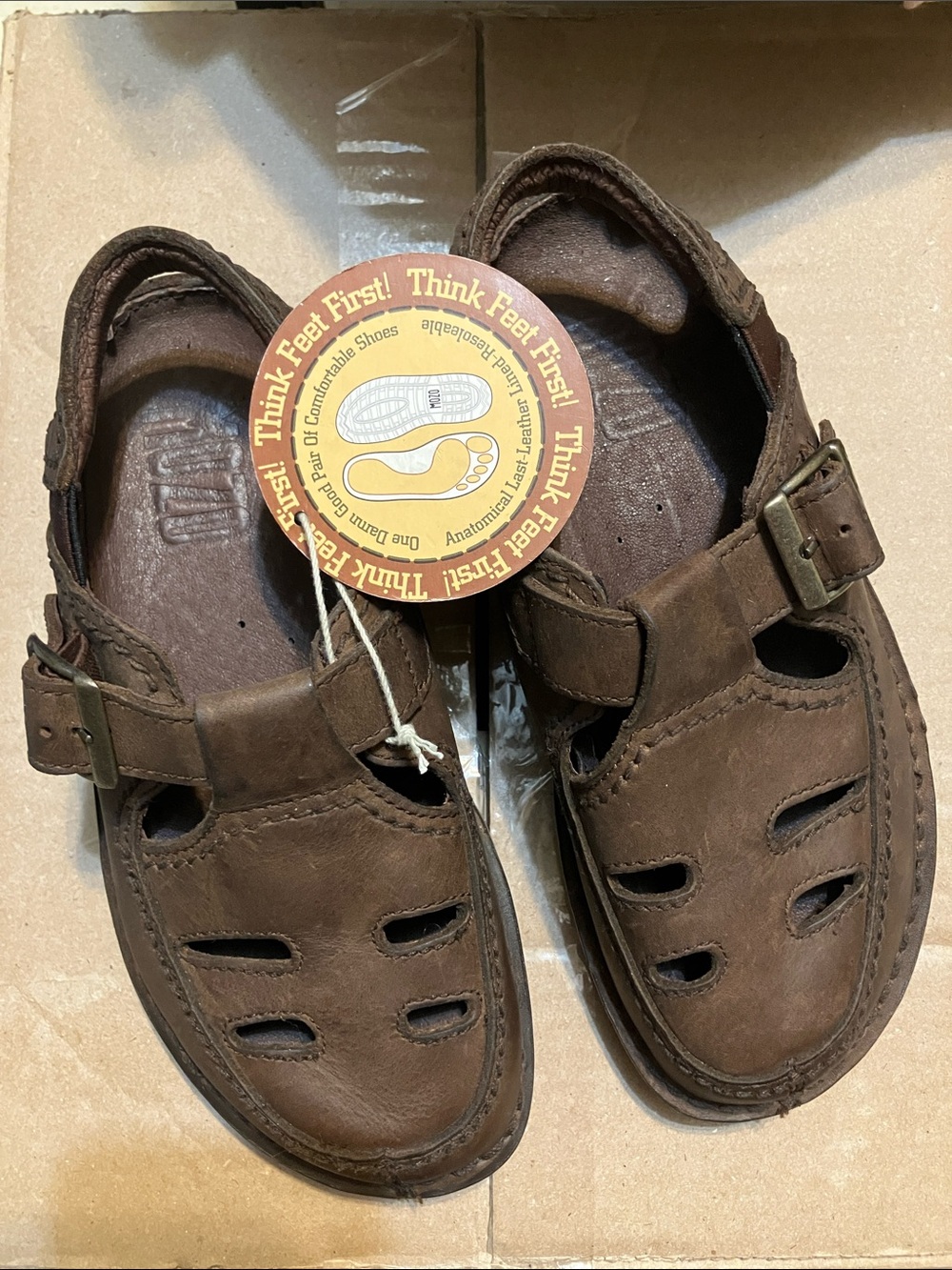 Mozo Vintage T-Strap Buckle Shoes/Sandals
